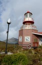 Famous lighthouse at Cape Horn - the southernmost point of the archipelago of Tierra del Fuego Royalty Free Stock Photo