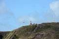 Famous lighthouse at Cape Horn - the southernmost point of the archipelago of Tierra del Fuego Royalty Free Stock Photo