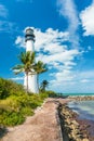 Famous lighthouse at Key Biscayne, Miami