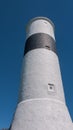 Famous lighthouse Lange Jan at Ottenby on the southern tip of Swedish Baltic Sea island Oland