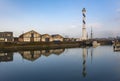 Lighthouse in Ostend city, Belgium