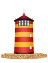 The famous lighthouse in Pilsum, Greetsiel in Germany