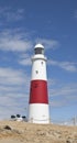 The famous lighthouse at portland bill Royalty Free Stock Photo