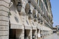 Famous Liston street in Corfu Town Greece