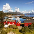 Famous Lofoten, Norway Landscape, Nordland Royalty Free Stock Photo