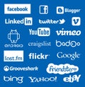 Famous logo collection Royalty Free Stock Photo