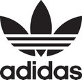 Famous logo of international clothing brand adidas