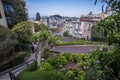 Famous Lombard Street in San Francisco