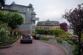 Famous Lombard street. San Francisco, California, USA Royalty Free Stock Photo