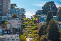 Famous Lombard Street, San Francisco, California, USA Royalty Free Stock Photo