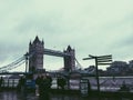 The famous London bridge