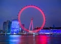 Famous London Eye wheel, UK