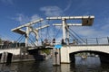 Famous Magere Brug bridge in Amsterdam Royalty Free Stock Photo