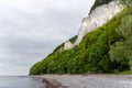 Chalk rocks on Ruegen island in Germany near baltic sea Royalty Free Stock Photo