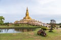 Famous Maha Mongkol Bua Pagoda in Roi-ed Thailand.