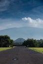 Famous and majestuous Mexican archaeological site; sun pyramid