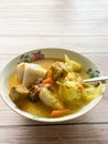 A famous Malaysian dish called Lontong