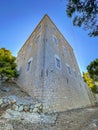 The famous Manor of George Kountouriotis, located to the west side of the harbour to the bank of the hill, between the pine trees Royalty Free Stock Photo