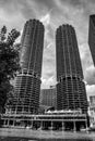 Famous Marina City twin towers in Chicago Royalty Free Stock Photo