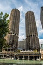 Famous Marina City twin towers in Chicago Royalty Free Stock Photo