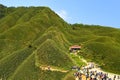 Famous Matcha Green Tea Mountain, Shengmu Hiking Trail Marian Hiking Trail, Jiaoxi, Yilan Royalty Free Stock Photo