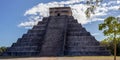 The famous Mayan pyramid and temple of Kukulkan in Chichen Itza. Royalty Free Stock Photo