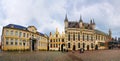 Panorama of Burg, Bruges, Beligum Royalty Free Stock Photo