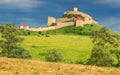 The famous medieval fortress citadel in Rupea,Brasov,Transylvania,Romania Royalty Free Stock Photo