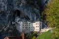 Famous medieval Predjama cave castle in Slovenia