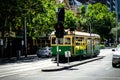 Famous Melbourne city cycle trams at Australia