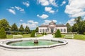 Famous Melk Abbey garden pavilion in lower Austria