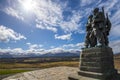 The Commando Memorial at Spean Bridge in the Highlands of Scotland Royalty Free Stock Photo