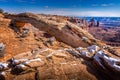 Famous Mesa Arch in the Arches National Park, Utah Royalty Free Stock Photo