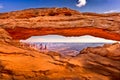 Famous Mesa Arch in the Arches National Park, Utah Royalty Free Stock Photo