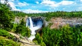 The famous 141 meter freefall Helmcken Falls in Wells Gray Provincial Park, BC, Canada Royalty Free Stock Photo