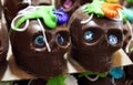 Chocolate halloween skulls Royalty Free Stock Photo