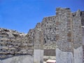 Famous Mexican Tula pyramids and statues from Toltec Empire near Teotihuacan site Royalty Free Stock Photo