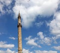 famous minaret and blue sky with clouds in Eger Royalty Free Stock Photo
