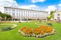 Famous Mirabell Gardens in Salzburg, Austria