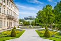 Famous Mirabell Gardens in Salzburg, Austria