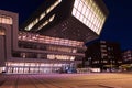 Famous modern building of Library and Learning Center in Vienna University of Economics and Business by Zaha Hadid Royalty Free Stock Photo