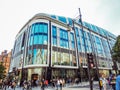 The famous and modern landmark Park House at Marble Arch Oxford street, offices, retail, apartments. Royalty Free Stock Photo