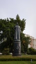 Famous monument to Felix Edmundovich Dzerzhinsky from Lubyanskaya square placed in Muzeon park of arts in Moscow. Royalty Free Stock Photo