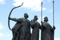 Famous monument to the mythical founders of Kiev