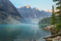 Famous Morraine Lake, Banff national park Royalty Free Stock Photo