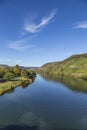 Famous Moselle landscape in Trittenheim, Germany