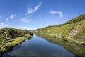 Famous Moselle landscape in Trittenheim, Germany