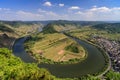 Famous Moselle river bend near Bremm Royalty Free Stock Photo