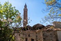 Famous Mosque Yivli (grooved) Minaret in Antalya Turkey Royalty Free Stock Photo