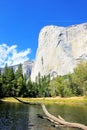 The famous mountain El Capitan, the nose in the Yosemite National Park, California, USA Royalty Free Stock Photo